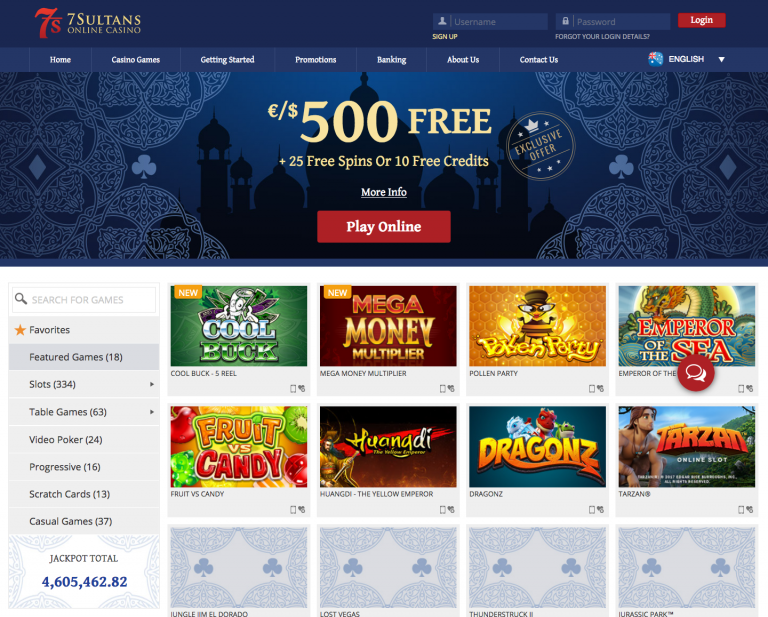 7 sultans casino 50 free spins