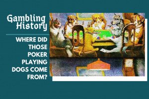 dogs gambling painting