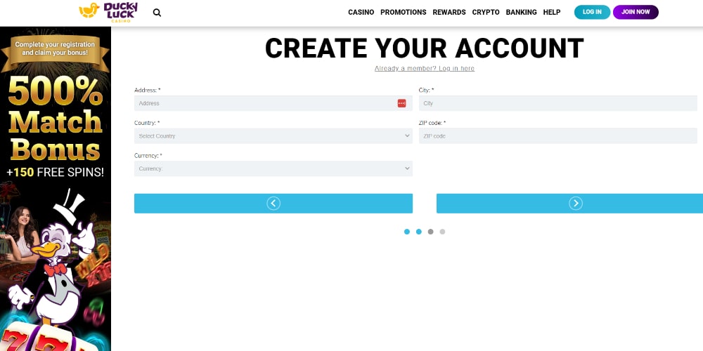 Registration Step 3